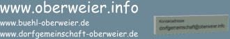www.oberweier.info www.buehl-oberweier.de www.dorfgemeinschaft-oberweier.de